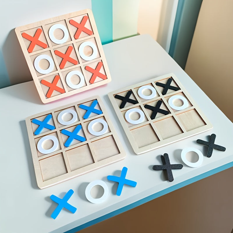 Wooden XO Double Game Board – Classic Fun for All Ages!