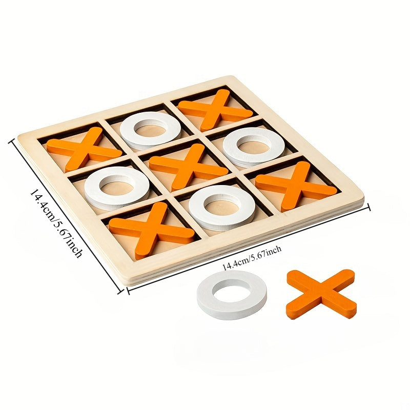 Wooden XO Double Game Board – Classic Fun for All Ages!