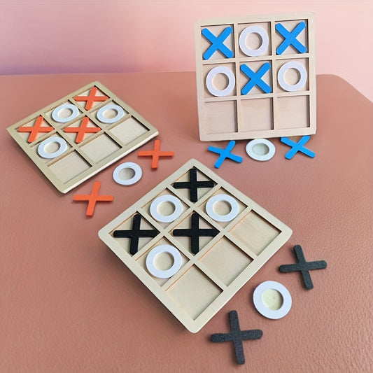 Wooden XO Double Game Board – Classic Fun for All Ages!